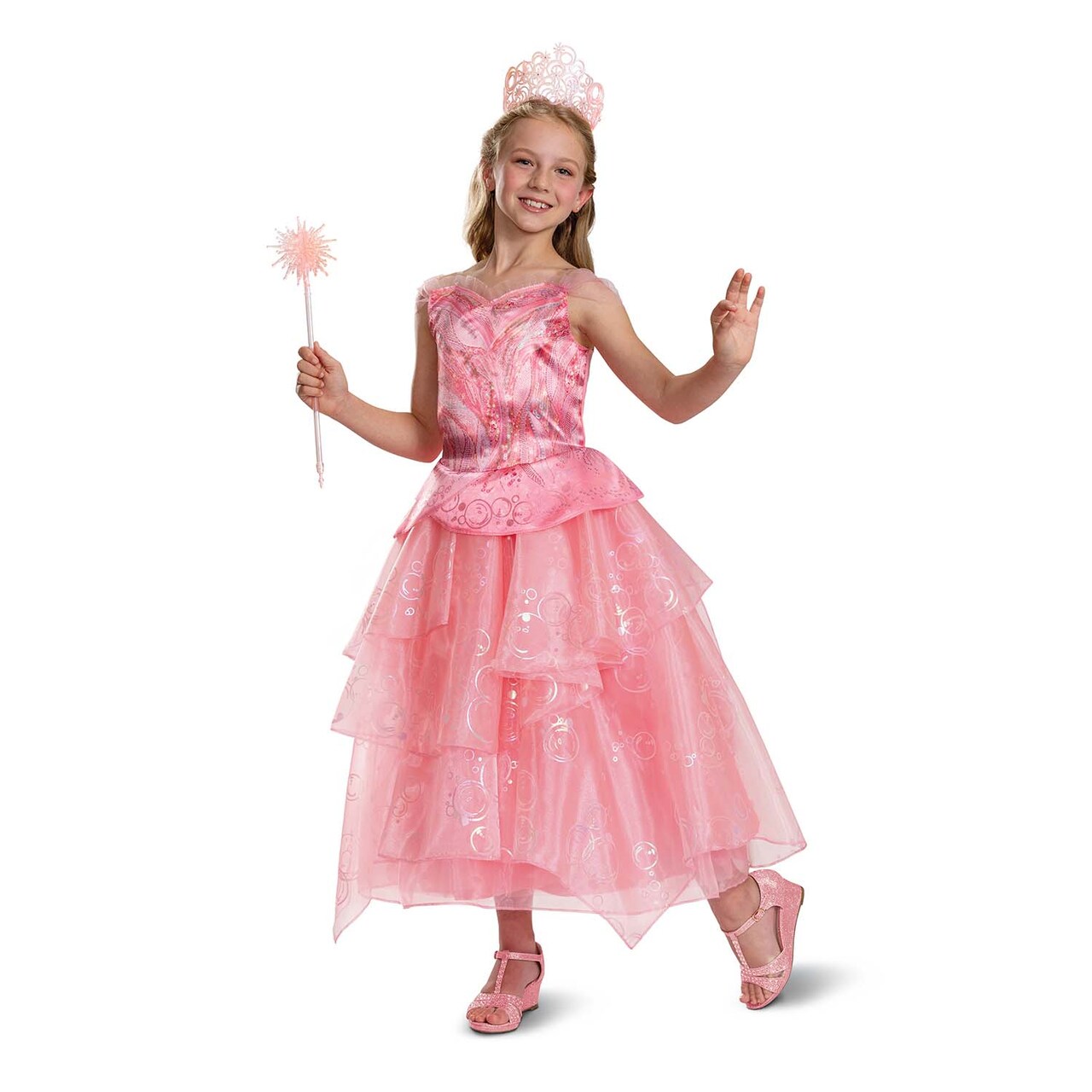 Toddler Deluxe Wicked Glinda Good Witch Pink Dress Costume 3T 4T